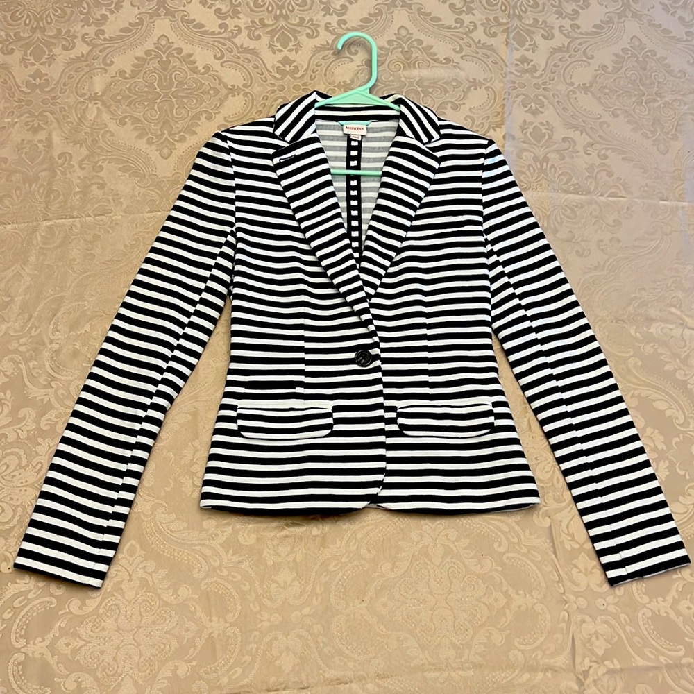 Blue and White Blazer